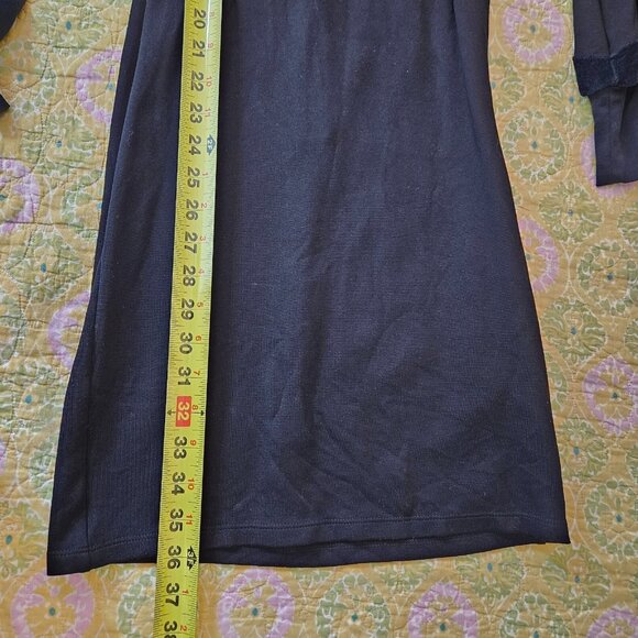 Reiss Juniors Women’s Lulu Velvet Panel Ponte Sheath Long Sleeve Dress Size 2 - Picture 9 of 10